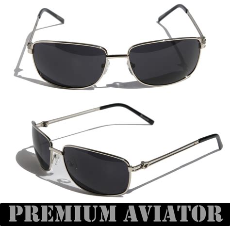 rectangular aviator sunglasses.